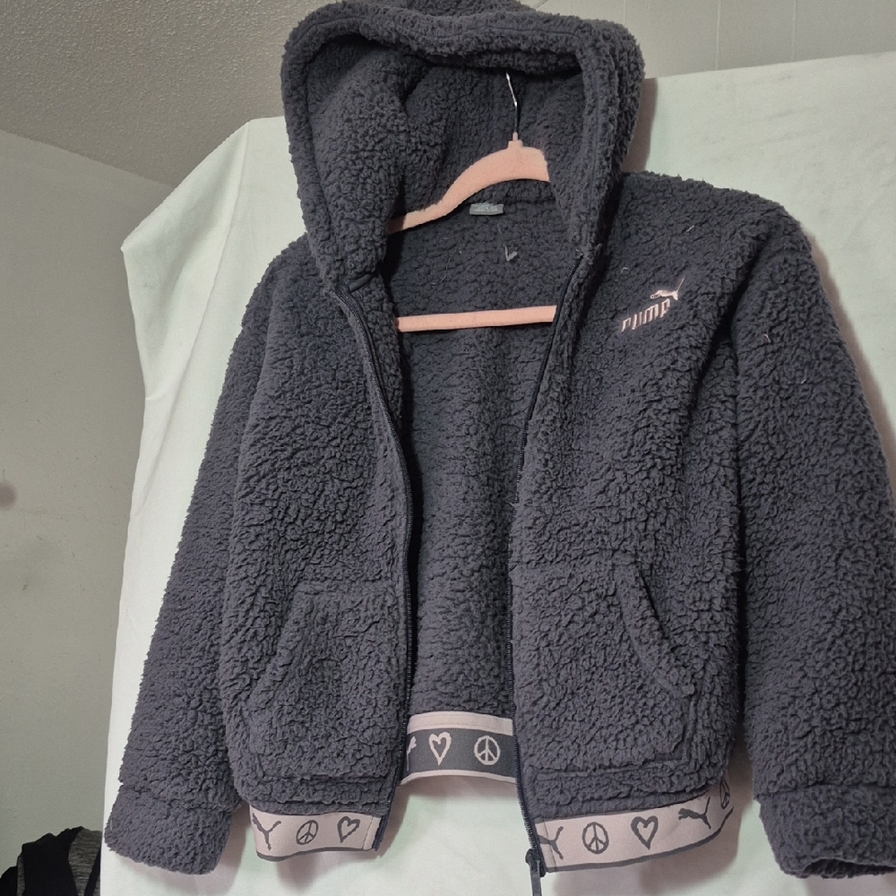 Puma Charcoal Sherpa Jacket